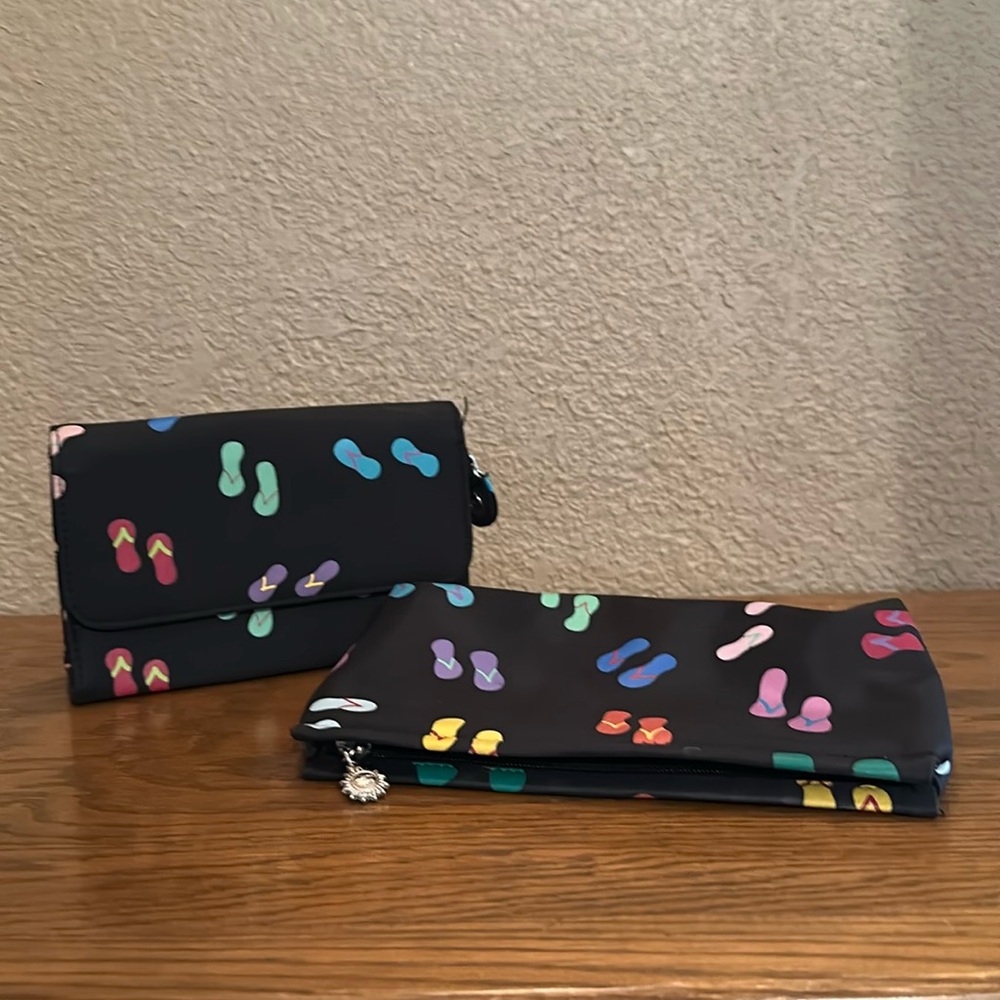 Colorful Flip Flop Jewelry/ Cosmetic Bags